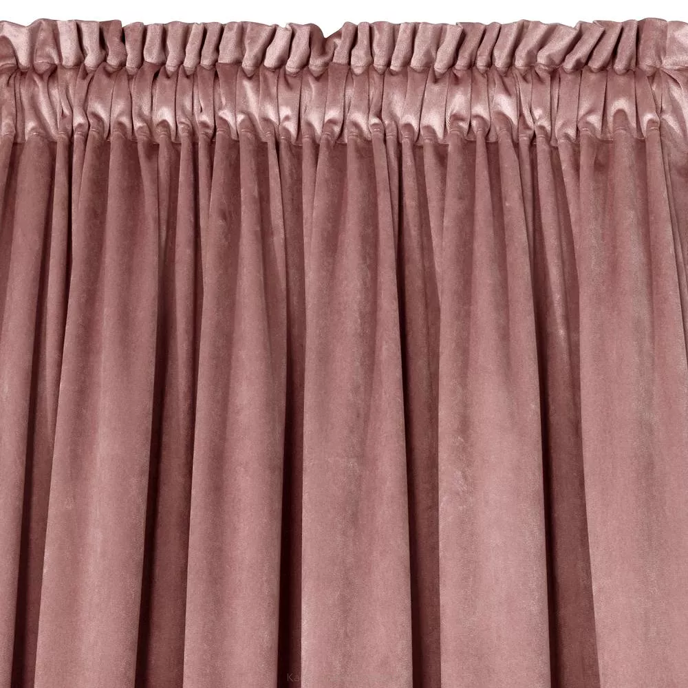 Zasłona gotowa na taśmie ROSA 140x270 Design91 różowy