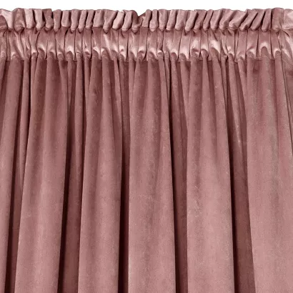 Zasłona gotowa na taśmie ROSA 140x270 Design91 różowa