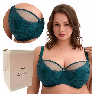 Biustonosz GAIA Semi-soft Keto Maxi 1134 półusztywniany zielony