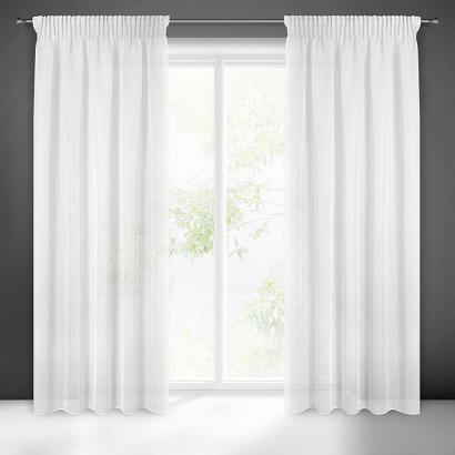 Firana gotowa na taśmie MARGO 140x270 Eurofirany biała