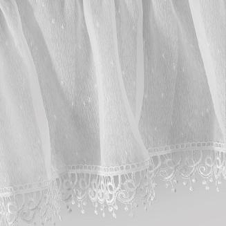 Firana gotowa na taśmie DAGMARA-4 400x65 Eurofirany biały