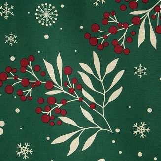 Komplet pościeli świąteczny POS 220x200 Eurofirany butelkowy zielony