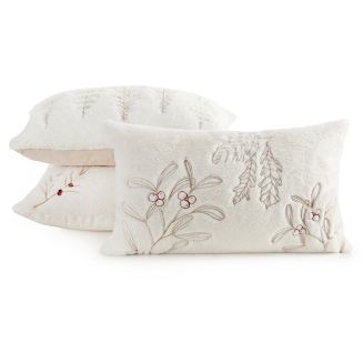 Poszewka dekoracyjna świąteczna 30x50 Eurofirany kremowy