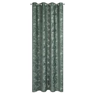 Zasłona gotowa na przelotkach LIVIA 140x250 Eurofirany ciemnomiętowy