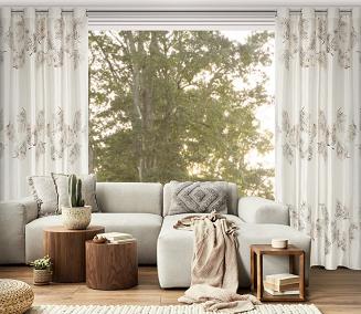 Zasłona gotowa na przelotkach IDALIA 140x250 Eurofirany kremowy