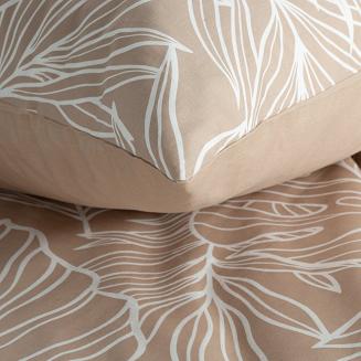 Pościel satynowa SPRING 140x200 Eurofirany jasnobrązowy