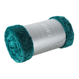 Koc narzuta ZOE 150x200 Eurofirany ciemnoturkusowy