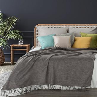 Koc narzuta AKRYL 125x160 Eurofirany stalowy