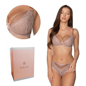 Biustonosz GAIA Push Up Dorotea 1173 różowy