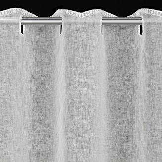 Firana gotowa na taśmie BELLIS 150x40 Eurofirany biały