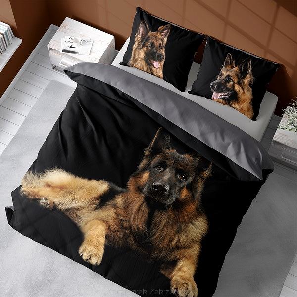 Pościel bawełniana 200x220 NATURA pies