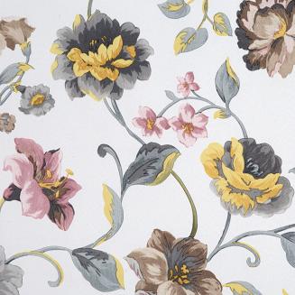 Zasłona gotowa na przelotkach KRISTAL 140x250 Eurofirany biały/jasnoszary