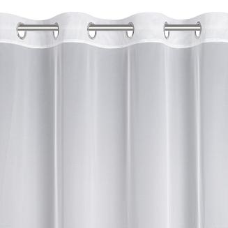 Firana gotowa na przelotkach NATALI 350x150 Eurofirany biały