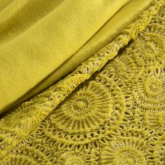 Narzuta dekoracyjna OFELIA 220x240 Eurofirany musztardowa