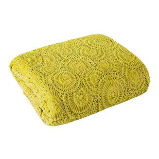Narzuta dekoracyjna OFELIA 220x240 Eurofirany musztardowa