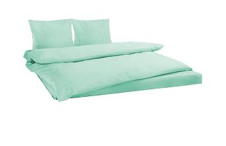 Pościel haftowana z prześcieradłem 200x220 seledynowa