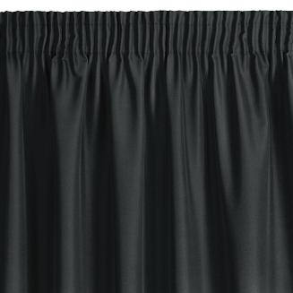 Zasłona gotowa na taśmie RITA 140x270 Eurofirany czarny