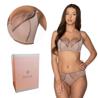 Biustonosz GAIA Semi-Soft Dolores 1171 półusztywniany szary