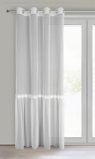 Firana gotowa na przelotkach ALISON 140x250 Eurofirany biały