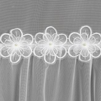 Firana gotowa na przelotkach ALISON 140x250 Eurofirany biały