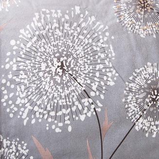 Pościel flanelowa FLANELOVE 140x200 delikatne dmuchawce na szarym tle