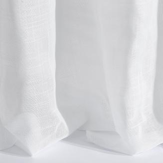 Zasłona gotowa na taśmie BOTANIC 140x250 Eurofirany biały/zielony