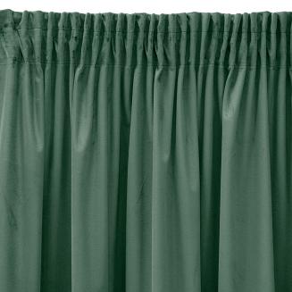 Zasłona gotowa na taśmie SIBEL 140x270 Eurofirany ciemnomiętowa