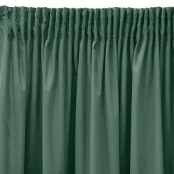 Zasłona gotowa na taśmie SIBEL 140x270 Eurofirany ciemnomiętowa
