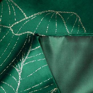 Obrus dekoracyjny BLINK 35x180 Eurofirany ciemnozielony