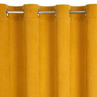 Zasłona gotowa na przelotkach ELIZA 140x250 Eurofirany musztardowy