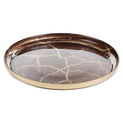 Patera dekoracyjna SUZI 28x2 Eurofirany złota brązowa