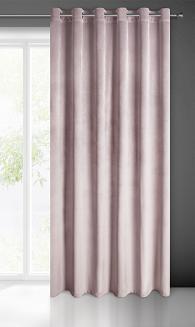 Zasłona gotowa na przelotkach MELANIE 215x250 Eurofirany pudrowy