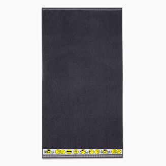 Ręcznik dla dzieci EMOTIKONY 70x130 Zwoltex grafit rozłożony