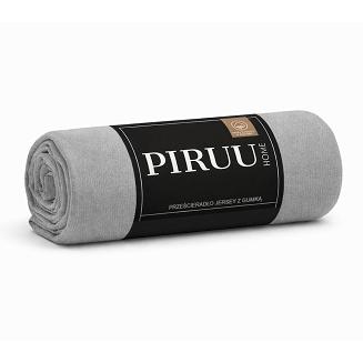 Prześcieradło jersey z gumką 90x200 szare