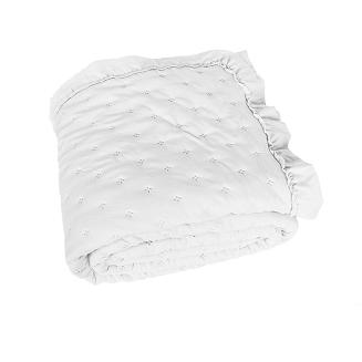 Narzuta dekoracyjna z falbaną WERONA 200x220 biała