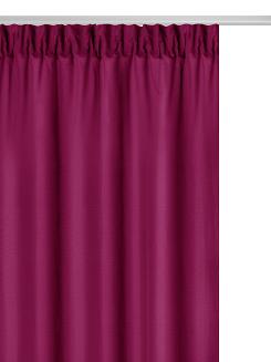 Zasłona gotowa na taśmie VIVA 140x175 półzaciemniająca amarantowa