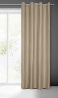 Zasłona gotowa na przelotkach ADA 140x250 Eurofirany cappucino