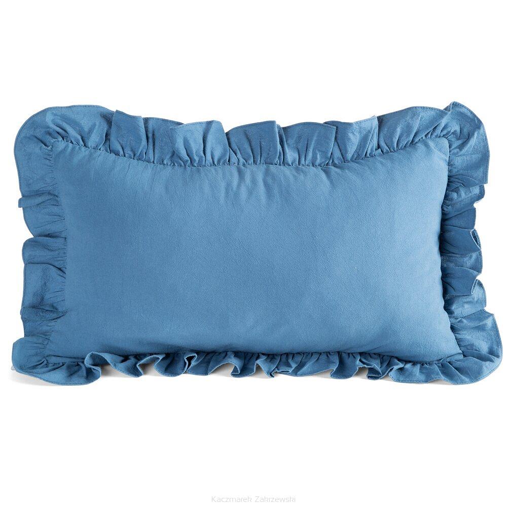 Poszewka dekoracyjna FALBANKA 30x50 Eurofirany granatowy