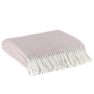 Koc narzuta PLED 180x220 Eurofirany różowy