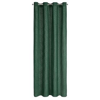 Zasłona gotowa na przelotkach ZAS 140x250 Pierre Cardin Eurofirany ciemnozielony