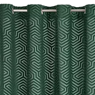 Zasłona gotowa na przelotkach ZAS 140x250 Pierre Cardin Eurofirany ciemnozielony
