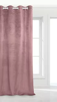 Pudrowa Zasłona Welurowa 140x250 Velvet Soft