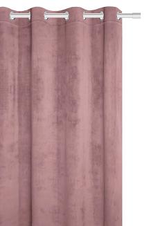 Pudrowa Zasłona Welurowa 140x250 Velvet Soft
