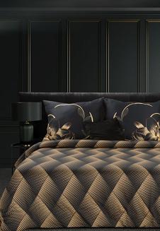 Pościel z makosatyny POS 160x200 Eurofirany czarny