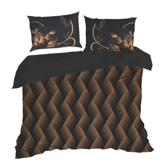 Pościel z makosatyny POS 160x200 Eurofirany czarny