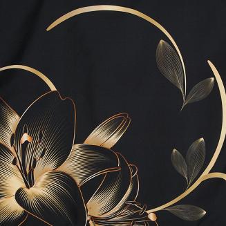 Pościel z makosatyny POS 160x200 Eurofirany czarny