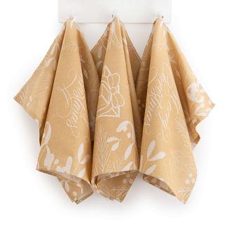 Ścierka kuchenna świąteczna ZWOLTEX Christmas Charm bursztynowa