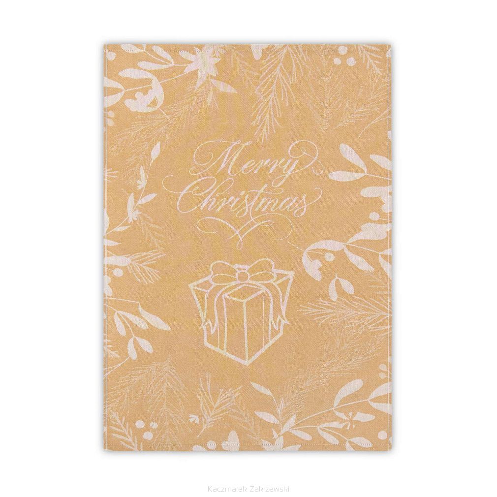 Ścierka kuchenna świąteczna ZWOLTEX Christmas Charm bursztynowa