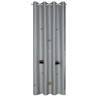 Zasłona gotowa na przelotkach ALVIN 140x250 Eurofirany srebrny