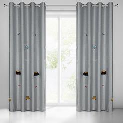 Zasłona gotowa na przelotkach ALVIN 140x250 Eurofirany srebrny